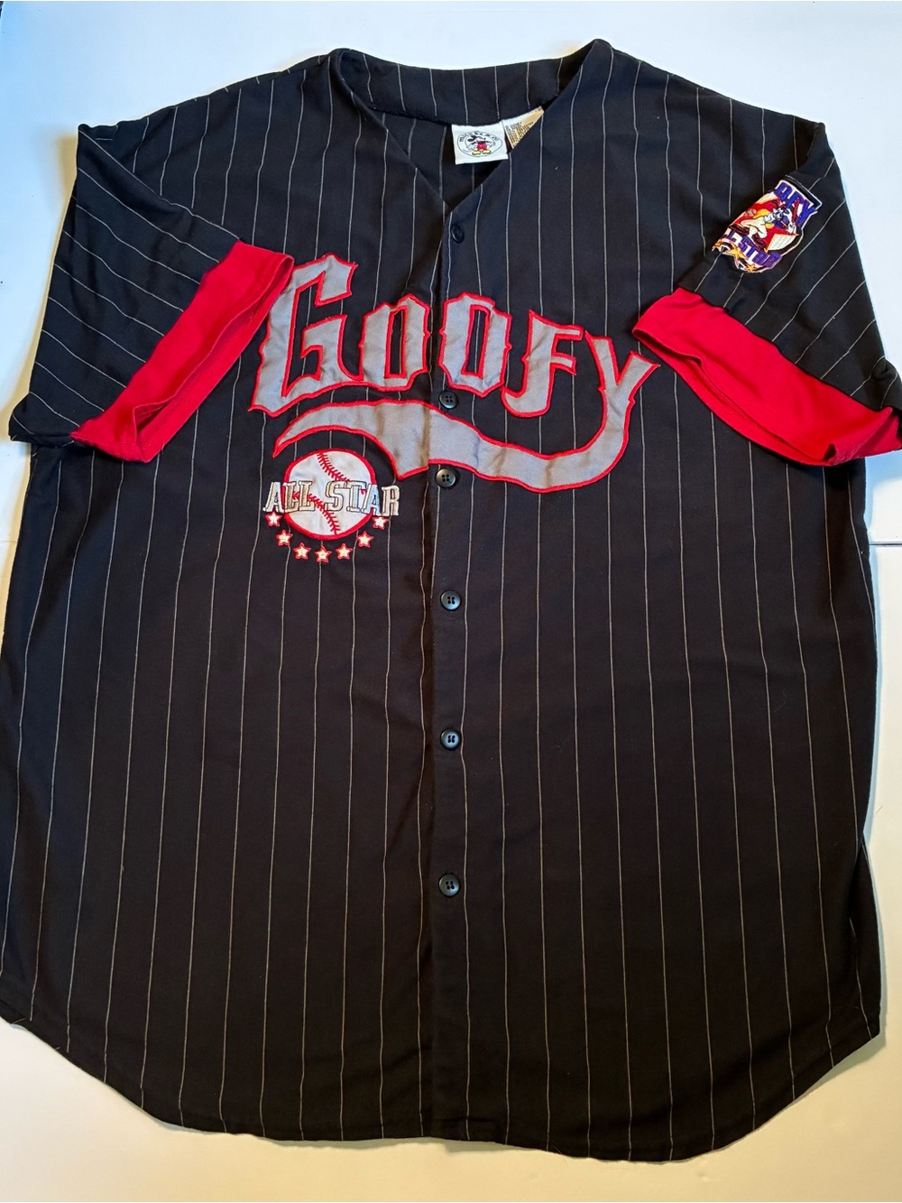 Vintage Disney Mickey & Co. Goofy Baseball Jersey Men’s Large